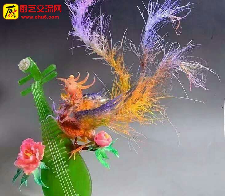 食品雕刻  精品龙凤