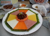漂亮的花色拼摆-----松鹤延年等..